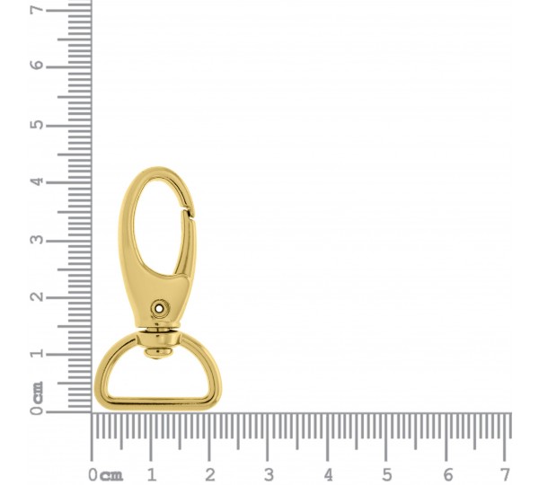 Mosquetão Ouro 43mm com Abertura 18mm