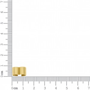 Argola de Chapa Ouro 13mm