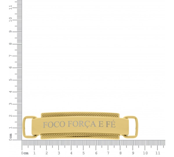Bridão Foco Força e Fé Ouro 94mm