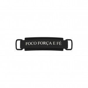 Bridão Foco Força e Fé Preto Fosco 94mm