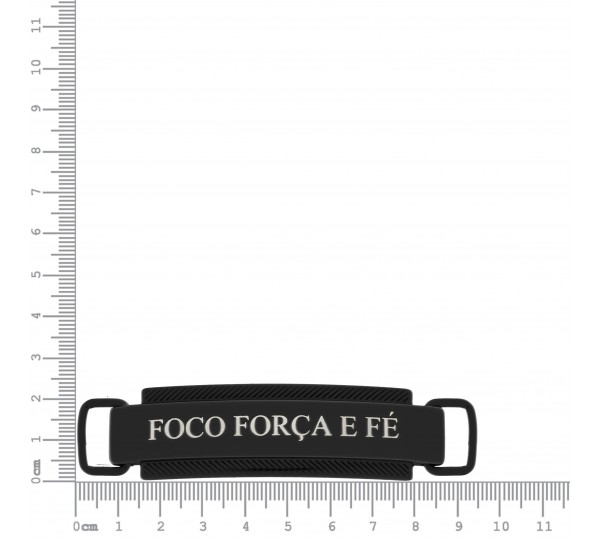 Bridão Foco Força e Fé Preto Fosco 94mm