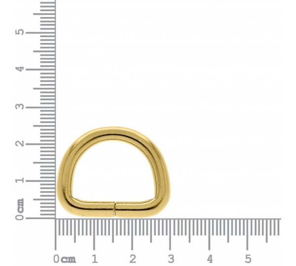 Meia Argola Ouro 20mm