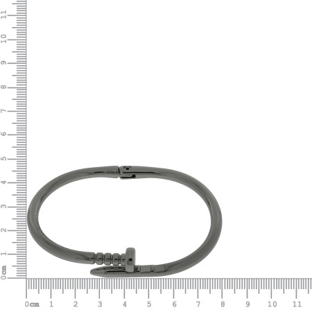 Base para Pulseira Masculina Grafite 65mm