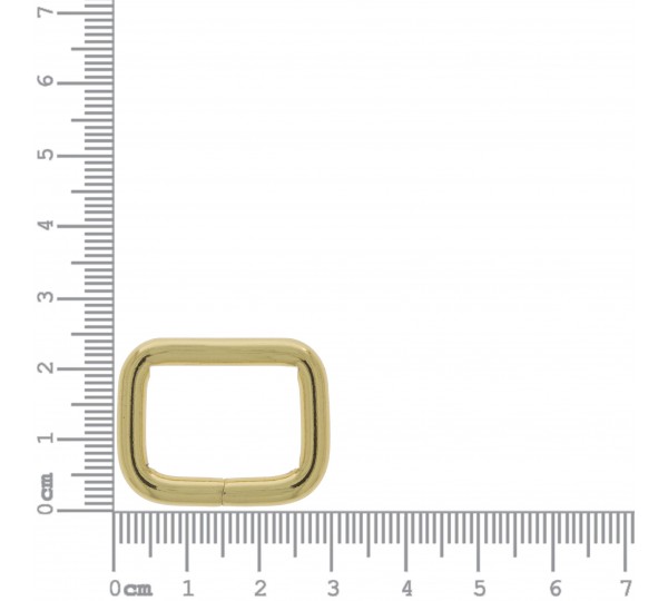 Argola para Bolsa Quadrada Ouro 21mm