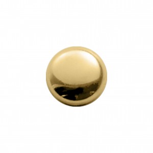 Botão Redondo Para Costura Ouro 11mm