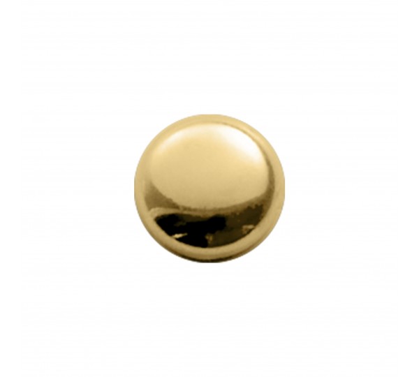 Botão Redondo Ouro 11mm