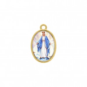 Pingente Nossa Senhora das Graças Ouro 23mm