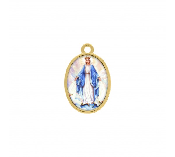 Pingente Nossa Senhora das Graças Ouro 23mm