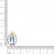 Pingente Medalha Nossa Senhora das Graças Ouro 23mm