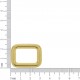 Argola Quadrada Ouro 21mm
