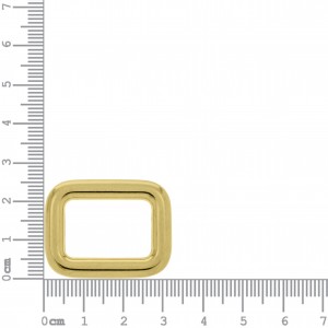 Argola Quadrada Ouro 32mm