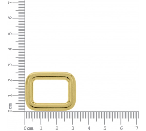 Argola Quadrada Ouro 21mm