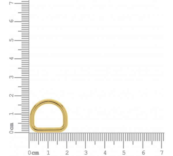 Meia Argola Ouro 20mm