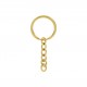 Argola para Chaveiro com Corrente Ouro 25mm