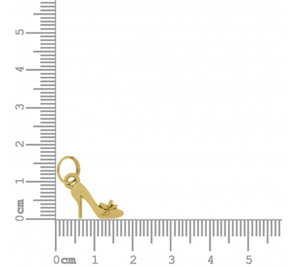 Pingente Sapato Ouro 12mm