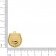 Pingente Medalha Oxum com Búzio Ouro 25mm
