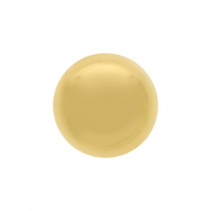 Botão Redondo Liso Ouro 18mm