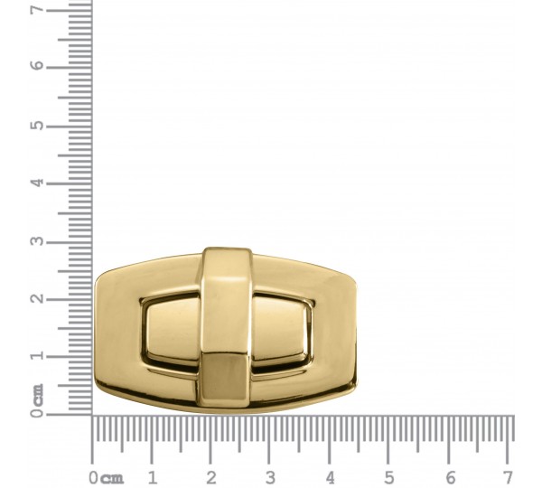 Fecho Retangular Ouro 45mm para Bolsa