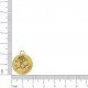 Pingente Medalha Mulher Ouro 24mm