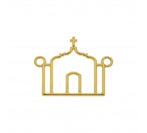 Pingente Igreja Trancoso Ouro 32mm