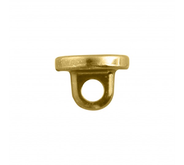 Botão Redondo Liso Ouro 9mm