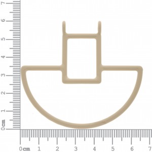 Base para Colar Meia Argola Pintura Margarida 60mm