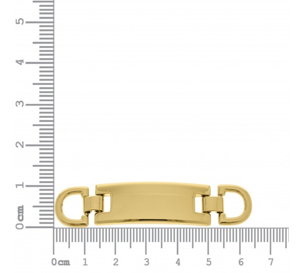 Bridão Articulado Liso Ouro 63mm