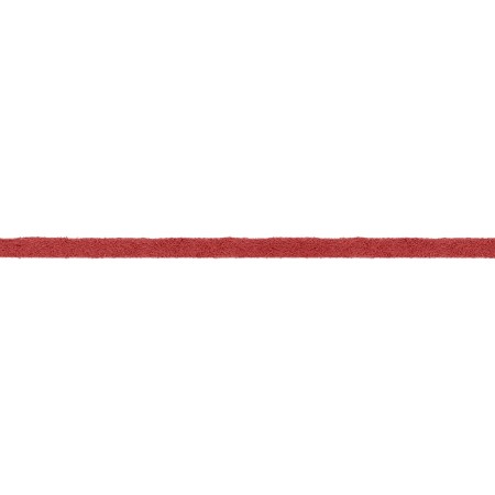 Cordão de Camurça Vermelho Melancia 3mm