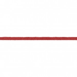 Tira Chata de Camurça Vermelho Melancia 3mm