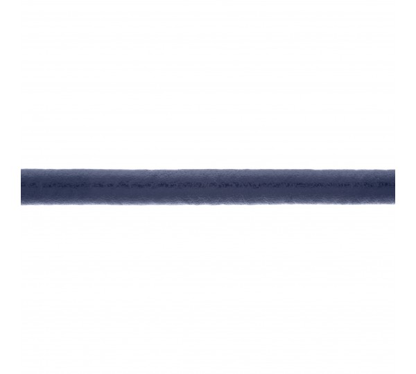 Tira Redonda de Couro Sintético Azul Marinho 5mm