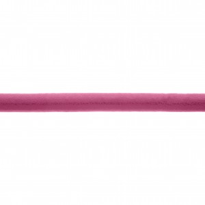 Tira Redonda de Couro Sintético Rosa Pink 5mm