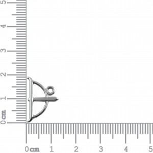 Pingente Ferramenta Oxóssi Níquel 19mm