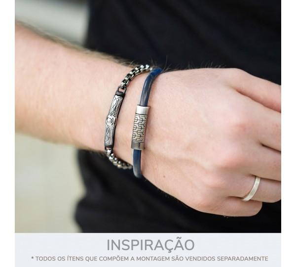 Bridão Preto Fosco com Níquel 48mm