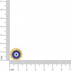 Passador Olho Grego Ouro 15mm