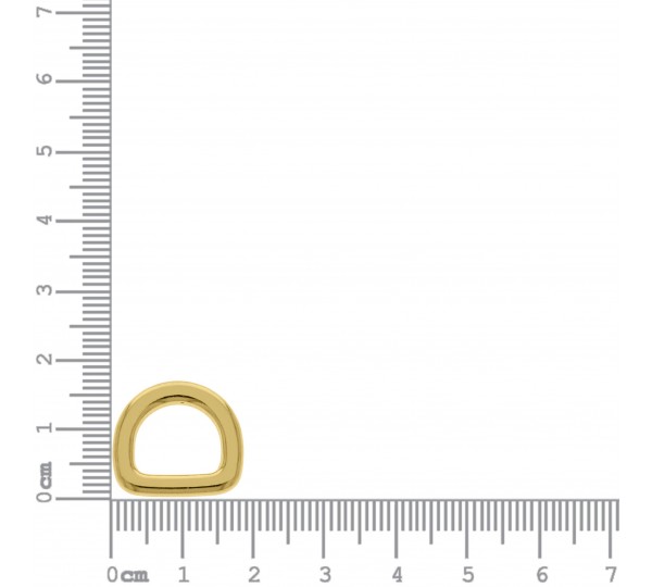Meia Argola Ouro 17mm