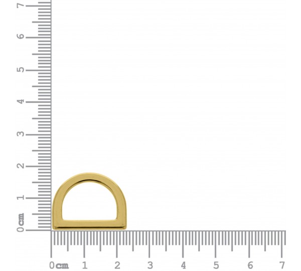 Meia Argola Ouro 23mm