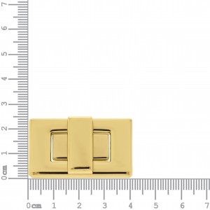 Fecho Retangular para Bolsa Ouro 41mm