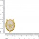 Entremeio Terço Pomba da Paz Ouro Sem Strass com Resina 31mm