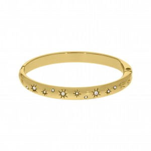 Pulseira Ouro com Strass 68mm