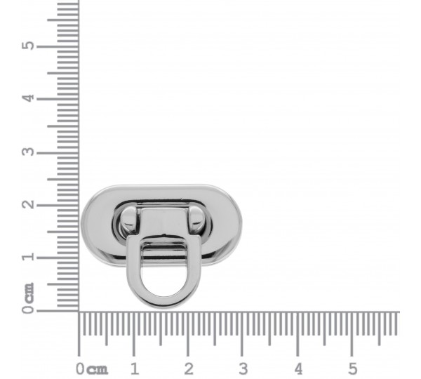 Fecho Oval para Bolsa Níquel 30mm