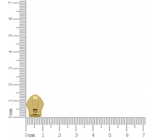 Cursor Zíper Nylon Ouro 5mm