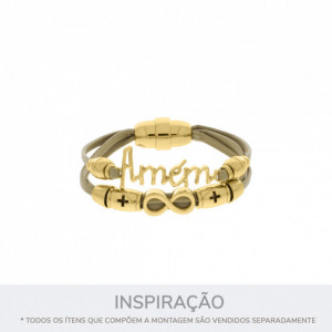 Entremeio Ouro 6mm