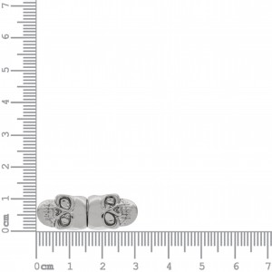 Fechamento Imã Caveira Níquel 30mm