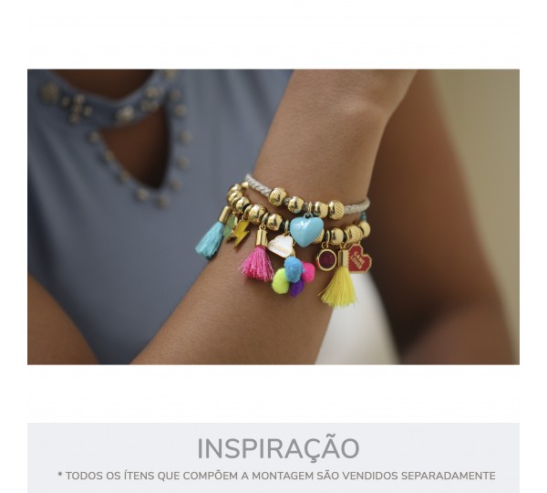 Entremeio Texturizado Ouro 10mm