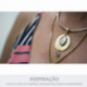 Entremeio Oval Ouro 8mm