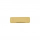 Placa Retangular com Garra Ouro 35mm