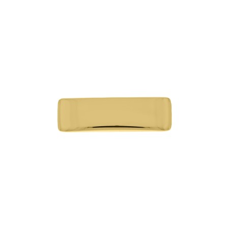 Placa Retangular com Garra Ouro 35mm