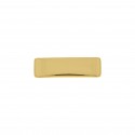 Placa Retangular com Garra Ouro 35mm