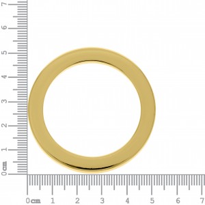 Argola Injetada Ouro 52mm