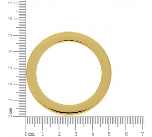 Argola Injetada Ouro 52mm